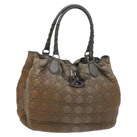 DIOR Canage Tote Bag Nylon Gray Silver - Picture 1 of 12